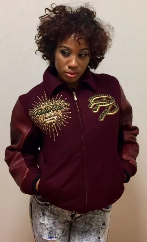 Pelle Pelle Greatest of All Time Maroon Jacket view 2
