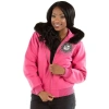 Pelle Pelle Ladies Hooded Pink Crest Jacket