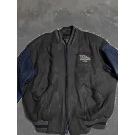 Pelle Pelle Authentic Baseball Urban League Black Jacket view 2