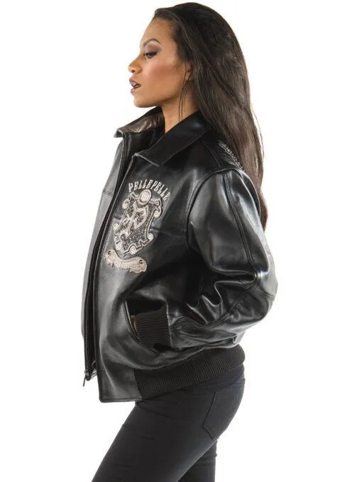 Pelle Pelle Ladies Limited Edition Metallic Leather Jacket view 2