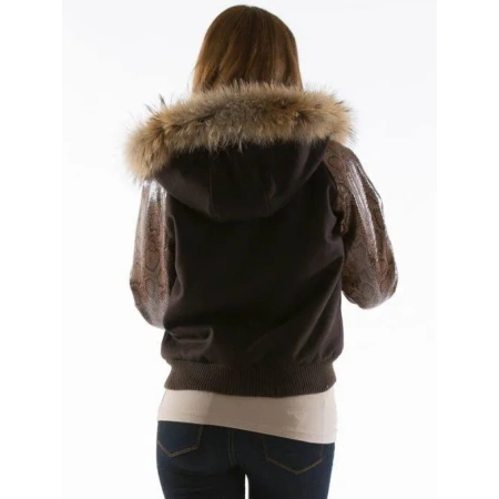 Pelle Pelle Ladies Eagle Brown Jacket view 3