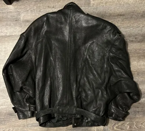 Pelle Pelle Baggy Black Leather Marc Buchanan Jacket