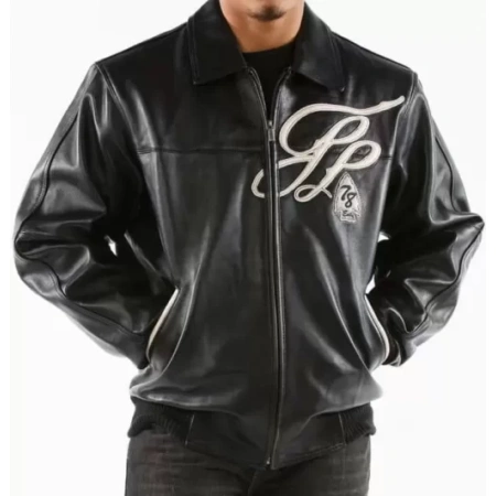 Pelle Pelle Black Trail Blazer Badged Royal Jacket view 2