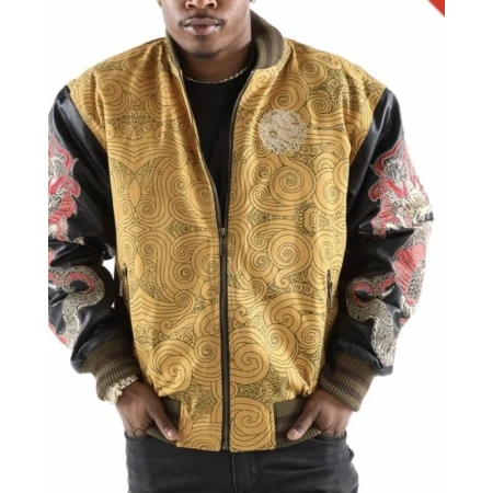 Original Pelle Pelle Dragon Heart Wheat Jacket view 2