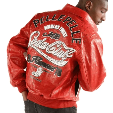 Pelle Pelle 1978 Soda Club Red Leather Jacket