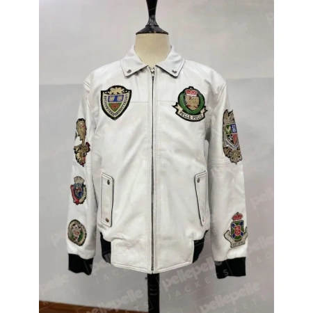 Pelle Pelle 1978 White Leather Jacket view 2