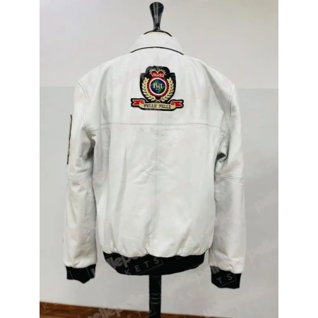Pelle Pelle 1978 White Leather Jacket