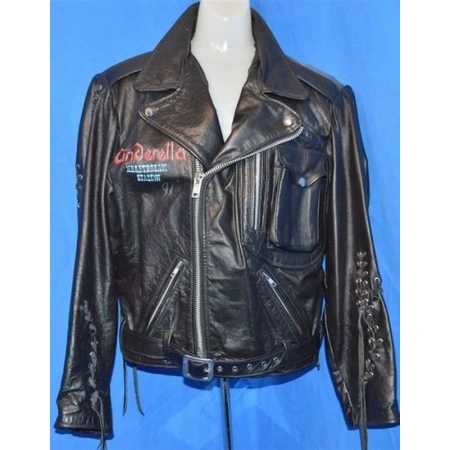 90s Cinderella Heartbreak Biker Jacket | Pelle Pelle Store view 2