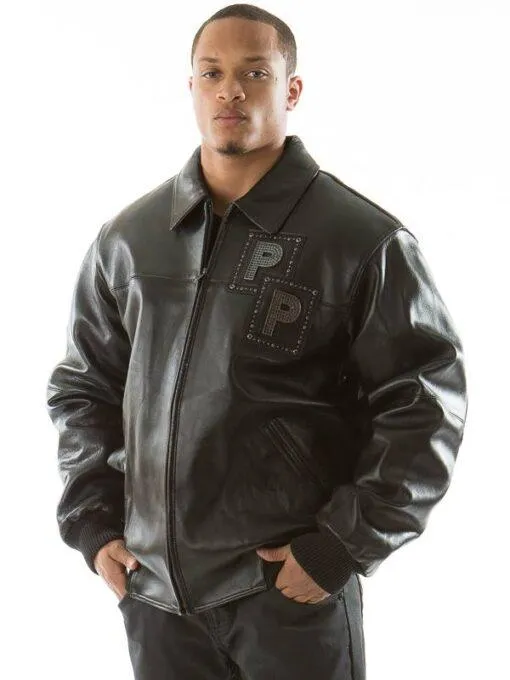 Pelle Pelle Black Jeweled Jacket | Pelle Pelle Store view 2