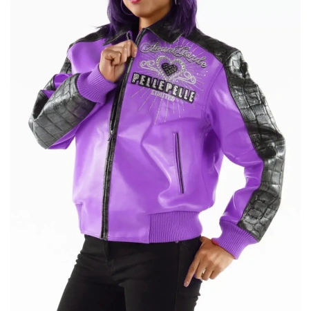 Garde 37 Years Strong Purple Leather Jacket Pelle Pelle view 2