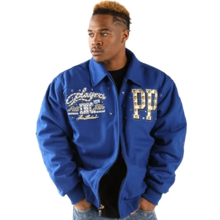 Pelle Pelle All-Star Blue Wool Jacket view 2