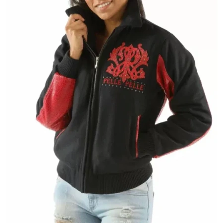 Black Red Forever Flawless Jacket | Pelle Pelle Store view 2