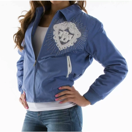 Blue Diamond Jacket Made for Queen | Pelle Pelle Store view 2