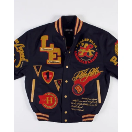 Pelle Pelle American Legend Limited Edition Dark Blue Varsity Jacket