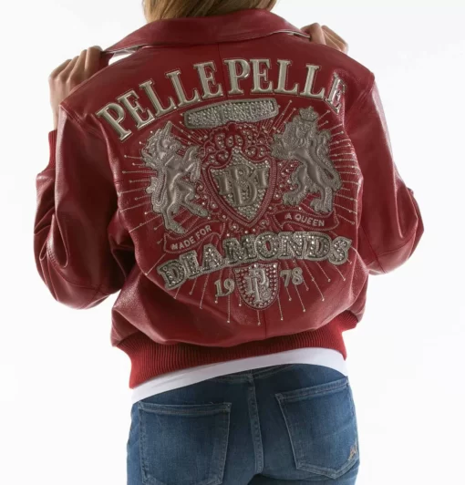 Pelle Pelle Cabernet Diamonds Made for Queen Jacket