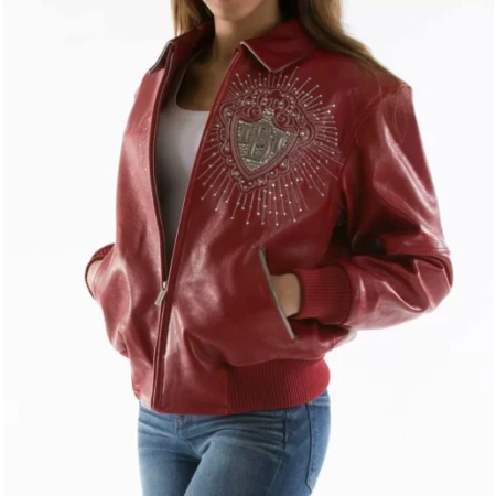 Pelle Pelle Cabernet Diamonds Made for Queen Jacket view 2