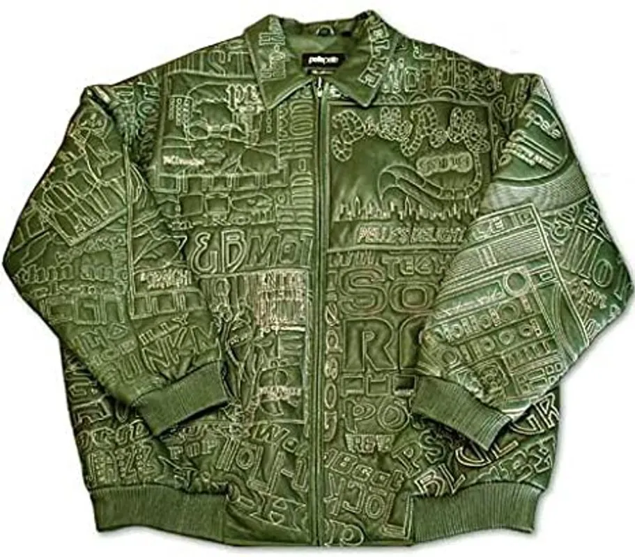 Exclusive Pelle Pelle Balla Soft Tan Green Jacket view 2