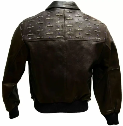 Pelle Pelle Emblem Leather Jacket Black | Pelle Pelle Store view 2