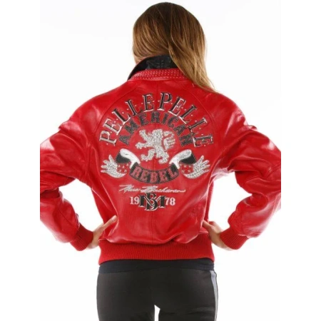 American Red Rebel Jacket Pelle Pelle Store view 2