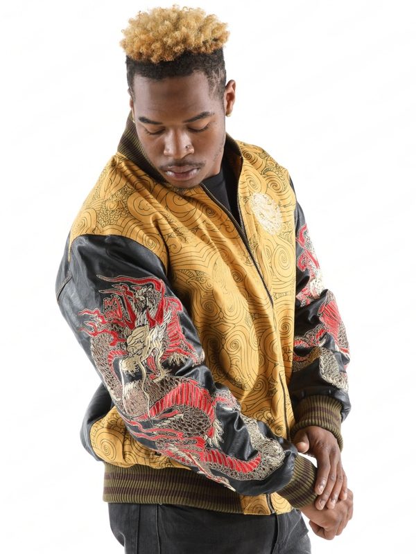 Original Pelle Pelle Dragon Heart Wheat Jacket view 3