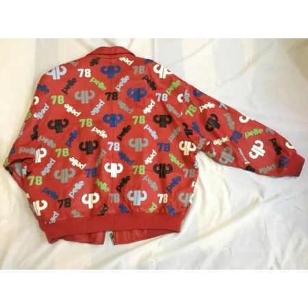Pelle Pelle Printed Red Leather Jacket view 2