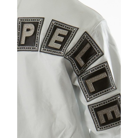 Pelle Pelle Jeweled White Jacket | Pelle Pelle Store view 3
