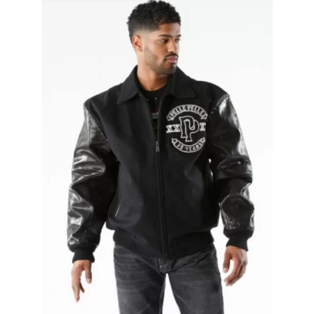 Pelle Pelle Panther Wool Black Jacket view 2