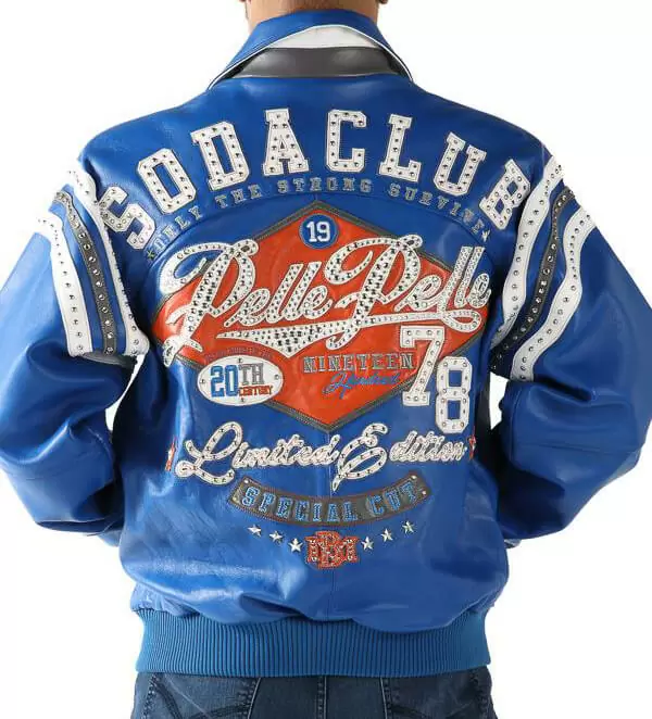 Pelle Pelle Blue Soda Club Studded Jacket