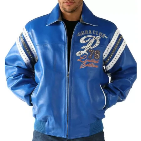 Pelle Pelle Blue Soda Club Studded Jacket view 2