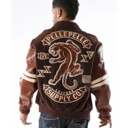 Pelle Pelle Supply Co. Wool Brown Jacket view 2