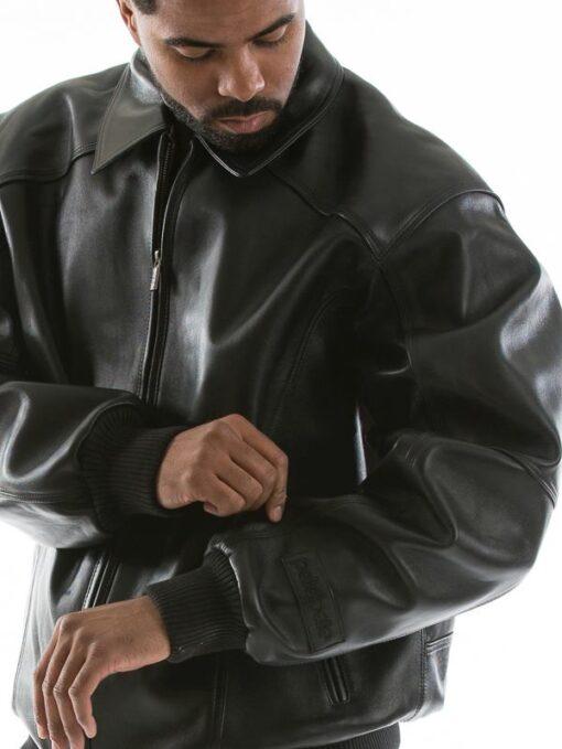 pelle pelle,pelle pelle applique black plush jacket,pelle pelle store,pelle pelle leather jacket,black leather jackets,leather jacket,pelle pelle