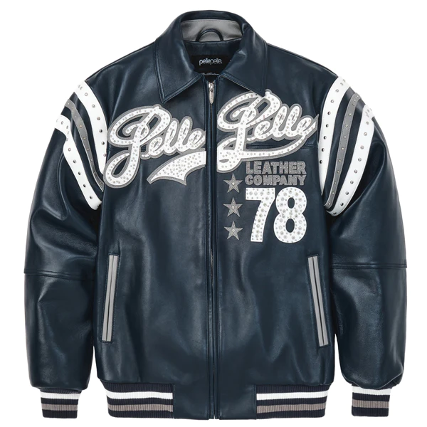 Pelle Pelle Varsity Blue Plush Jacket | pelle Pelle Store