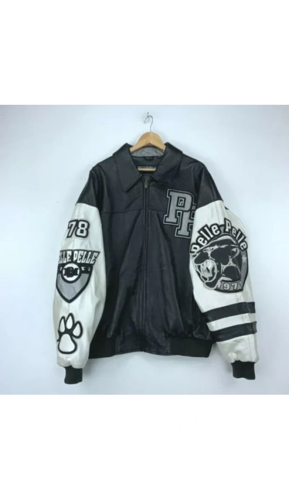 Pelle Pelle Varsity Hip Hop Leather Jacket
