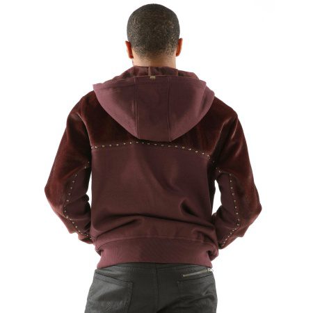 Pelle Pelle Ornate Maroon Hoodie view 2