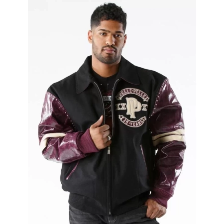 Pelle Pelle Supply Co. Wool Black Plum Jacket view 2