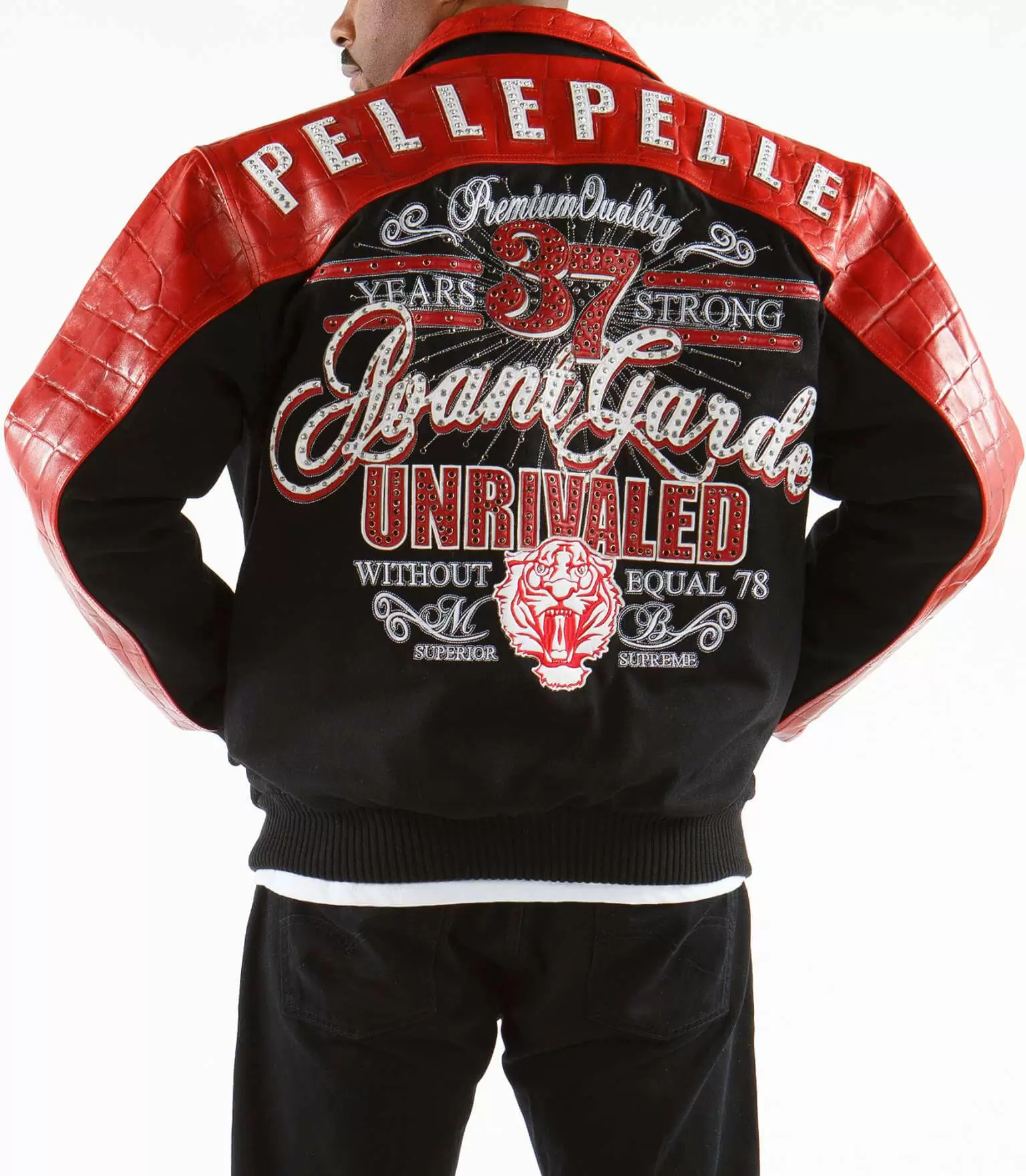 Pelle Pelle Red Black Strong Jacket