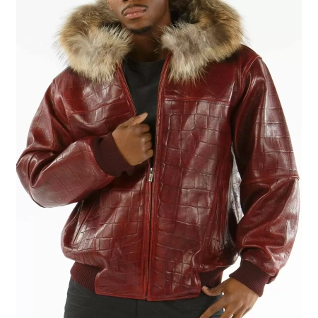 Pelle Pelle Red Leather Studded Jacket view 2
