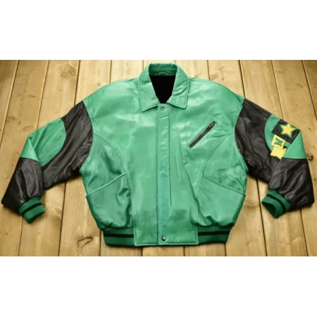 Pelle Pelle Soda Club Green Leather Jacket view 2