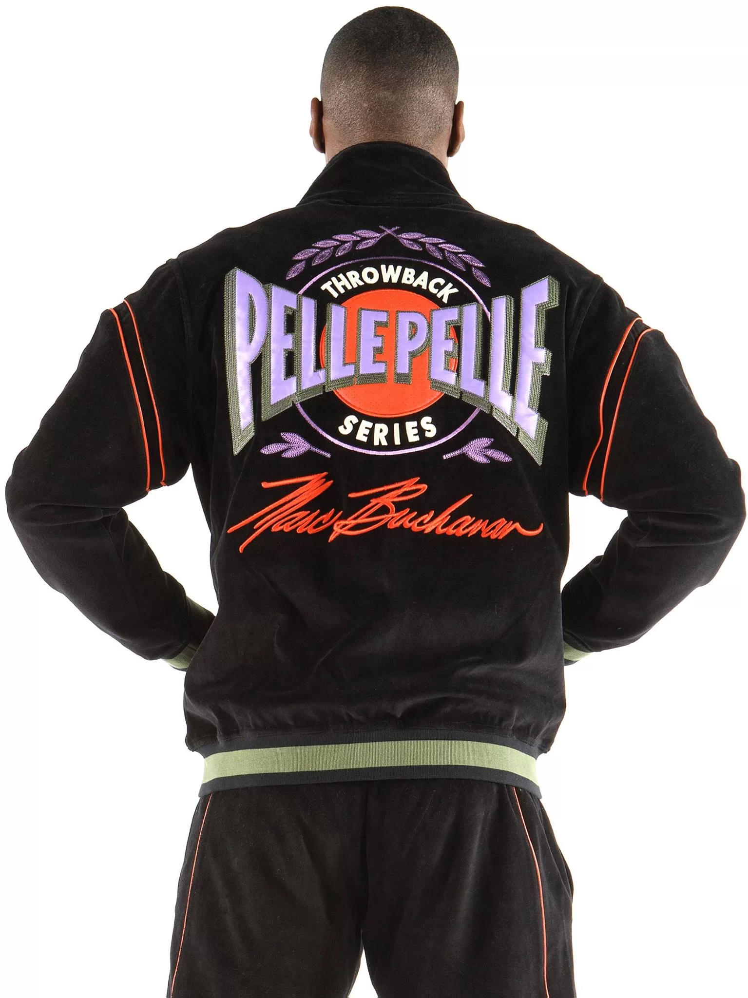 Pelle Pelle Throwback Black Warmup Set