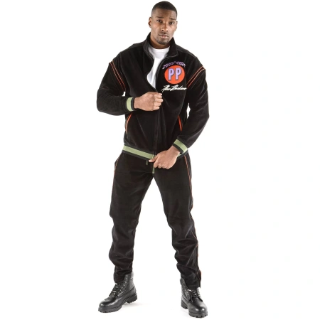 Pelle Pelle Throwback Black Warmup Set view 2