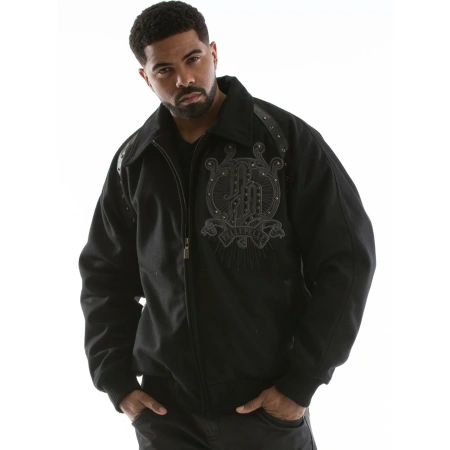 Pelle Pelle Top Brass Black Coat view 2