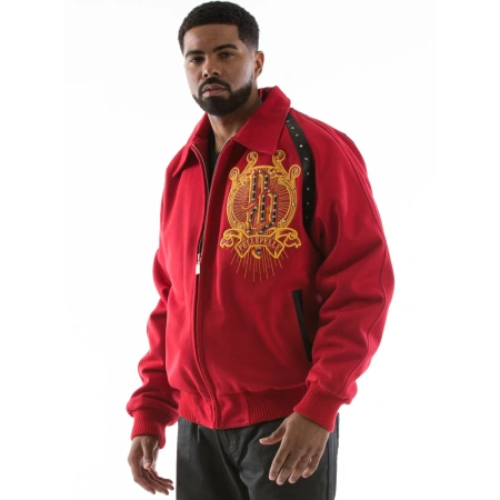 Pelle Pelle Top Brass Maroon Coat view 2