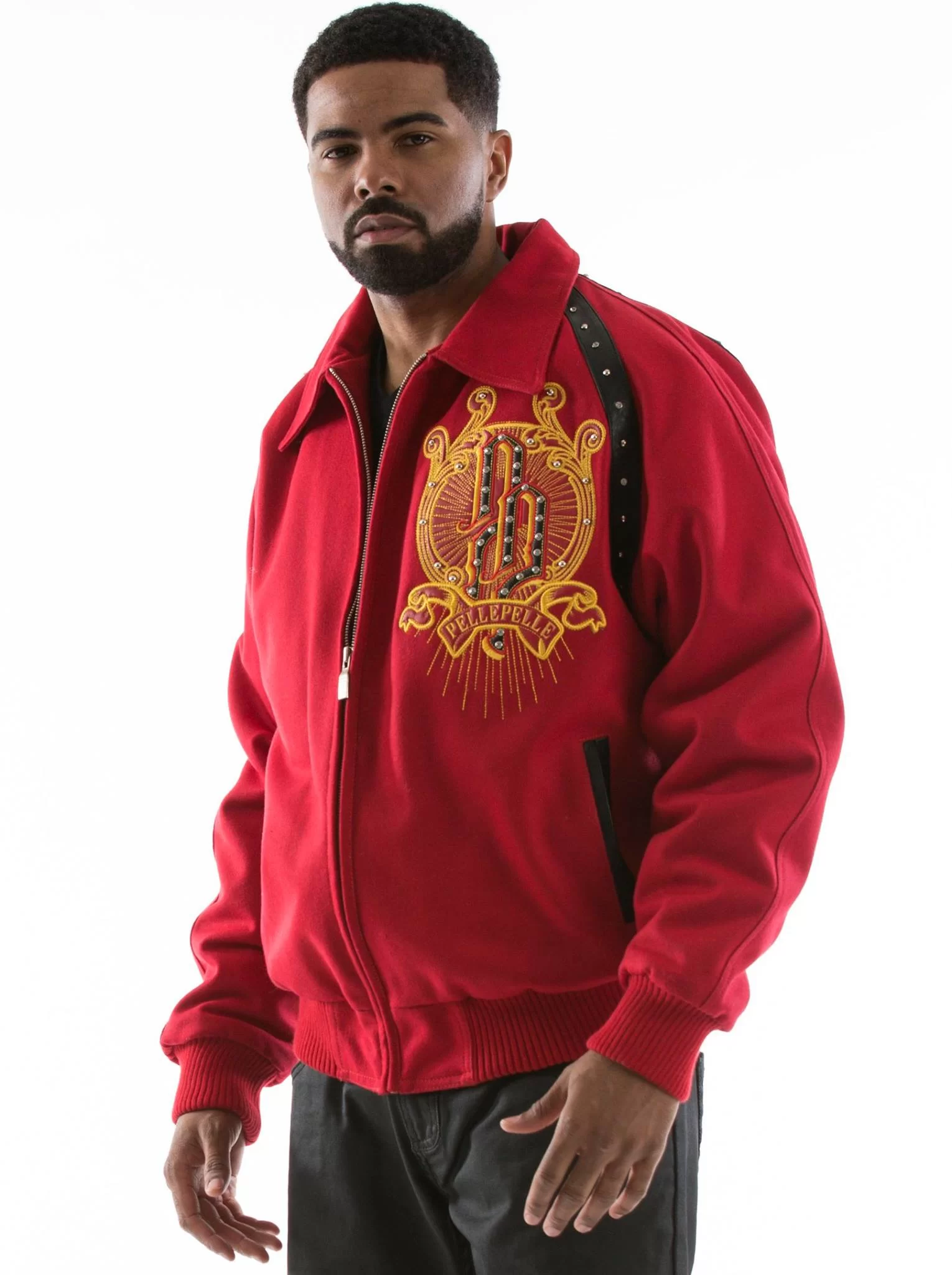 Pelle Pelle Top Brass Maroon Coat view 2