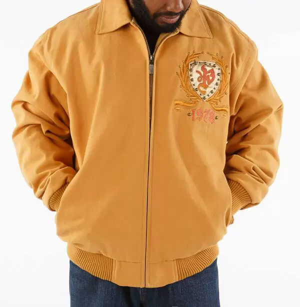 Pelle Pelle Yellow One Studded Wool Jacket view 2