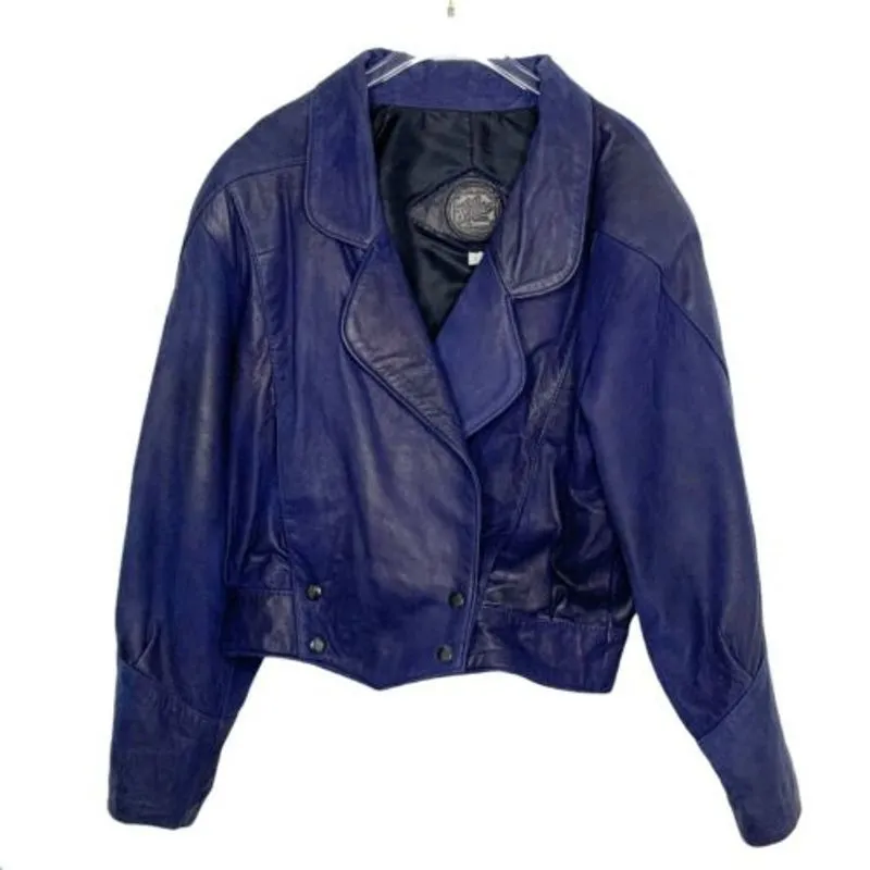 Pelle Pelle Blue Leather Jacket