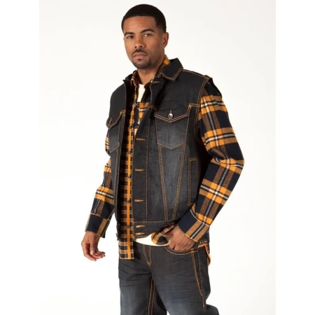 Pelle Pelle Dark Blue Denim Vest view 2