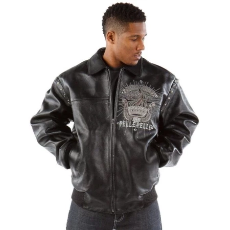 Pelle Pelle Grandmaster Black Leather Jacket view 2