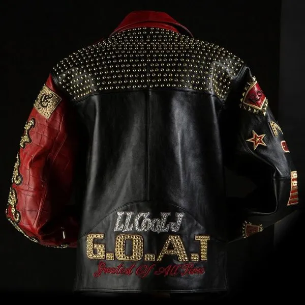 Pelle Pelle LL Cool J Black And Red Leather Jacket view 2