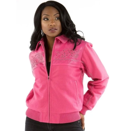 Pelle Pelle Women MB Wool Jacket | Pink Jacket view 2
