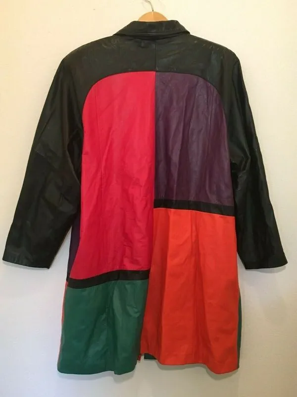 Pelle Pelle Multicolor Leather Coat view 2